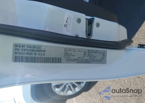 2020 Jeep Cherokee Latitude Fwd from USA, damaged, VIN 1C4PJLCB0LD650180